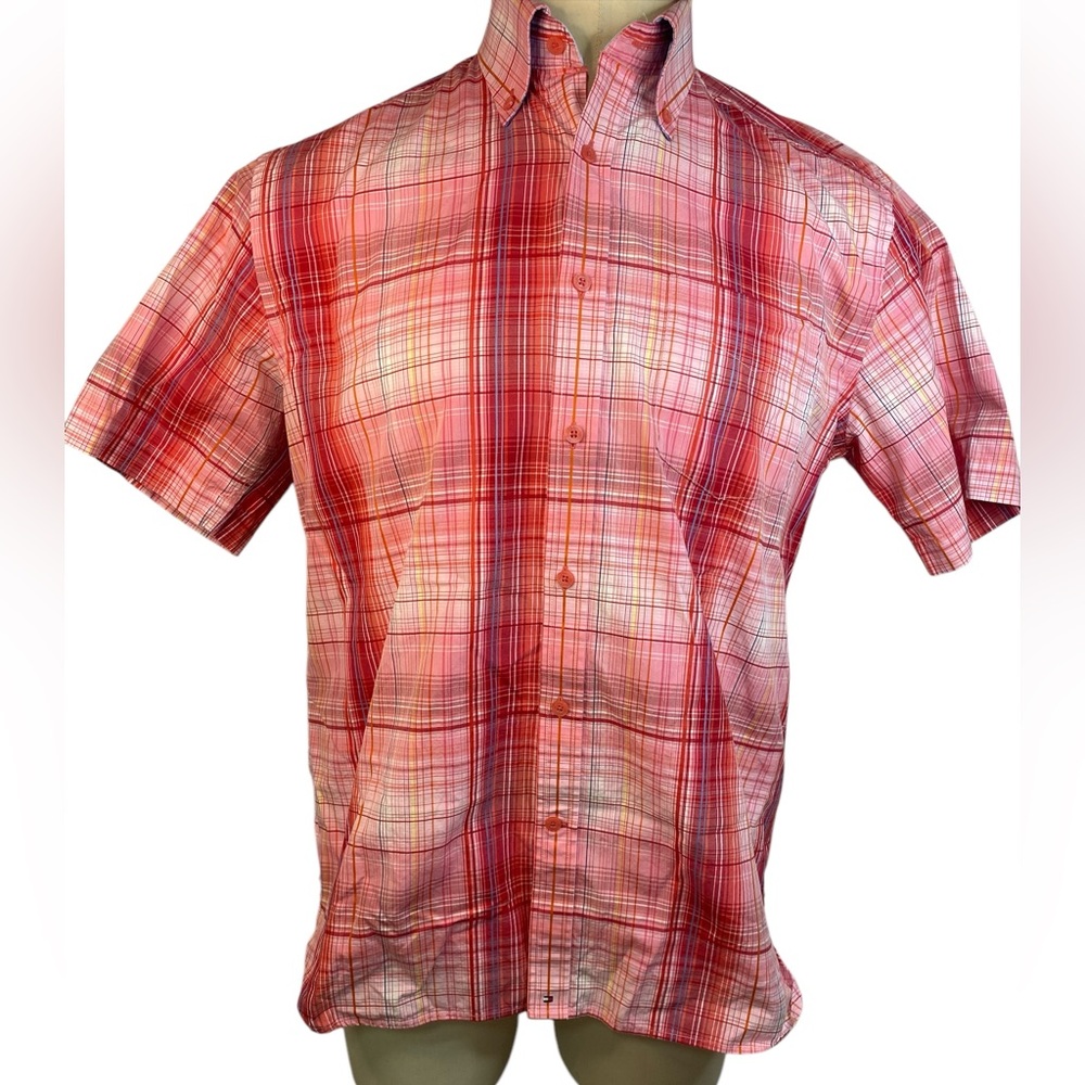 Tommy Hilfiger Short Sleeve Button Up Shirt Men’s Medium